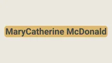 MaryCatherine McDonald